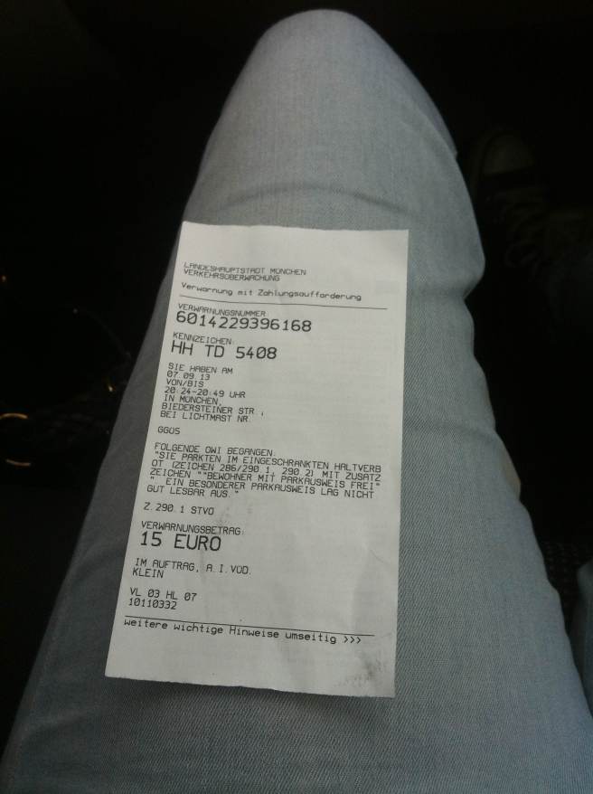 Strafzettel München