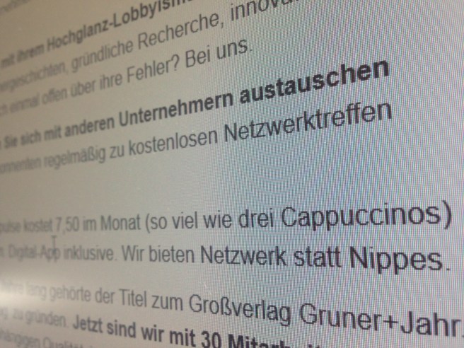 Foto Cappucino webshop